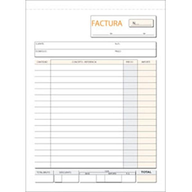 Plus Office Talonario Facturas Original 145x207 mm 100 Hojas