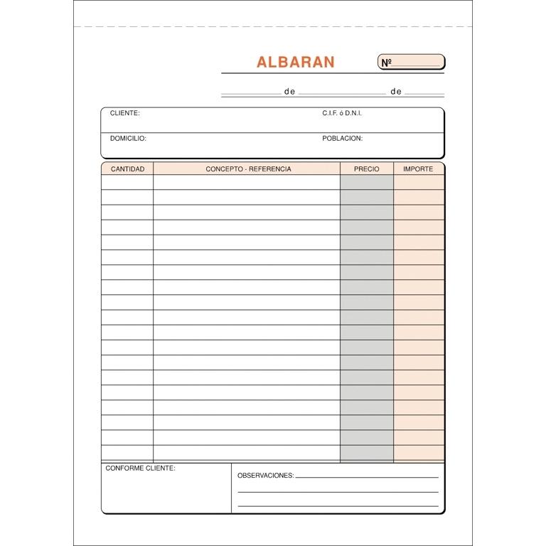 Plus Office Talonario Albaranes Duplicado 145x207 mm 50 Juegos