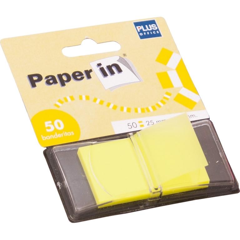 Plus Office Paper In Banderitas 25x45 mm Amarillo