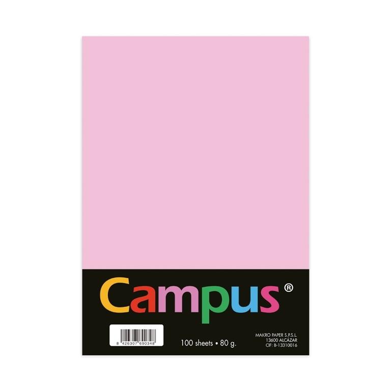 Campus Papel A4 80g 100 Hojas Rosa