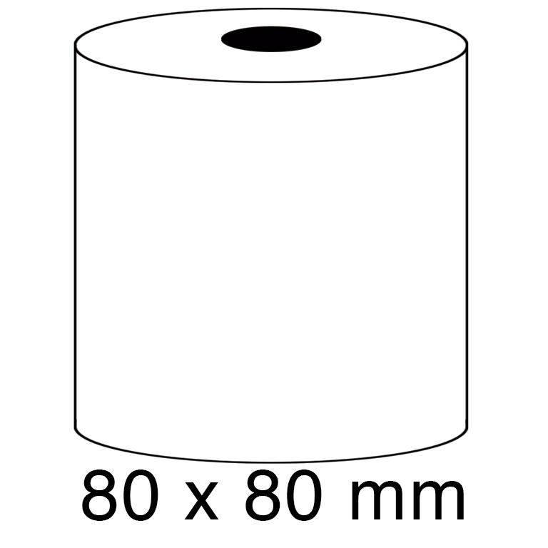 Rollo Papel Térmico 80x80 mm