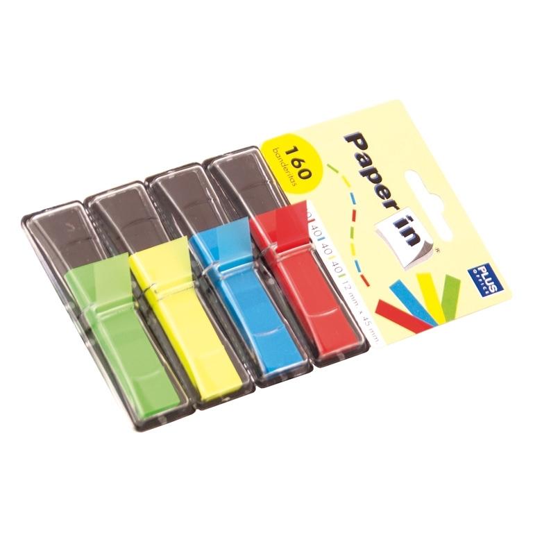 Plus Office Paper In Banderitas 4 Colores 12x45 mm