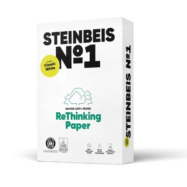 Steinbeis Classic White Papel Reciclado A4 80gr (500 hojas)