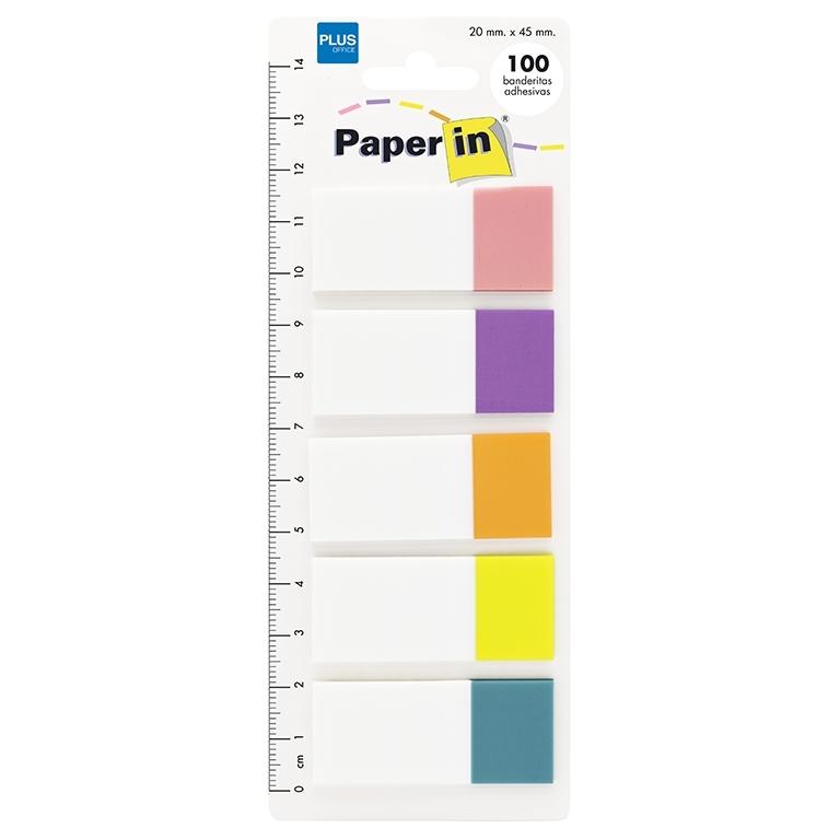 Plus Office Paper In Banderitas índex 5 Colores