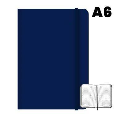 Campus University Libreta Cosida A6 Rayado Azul Marino