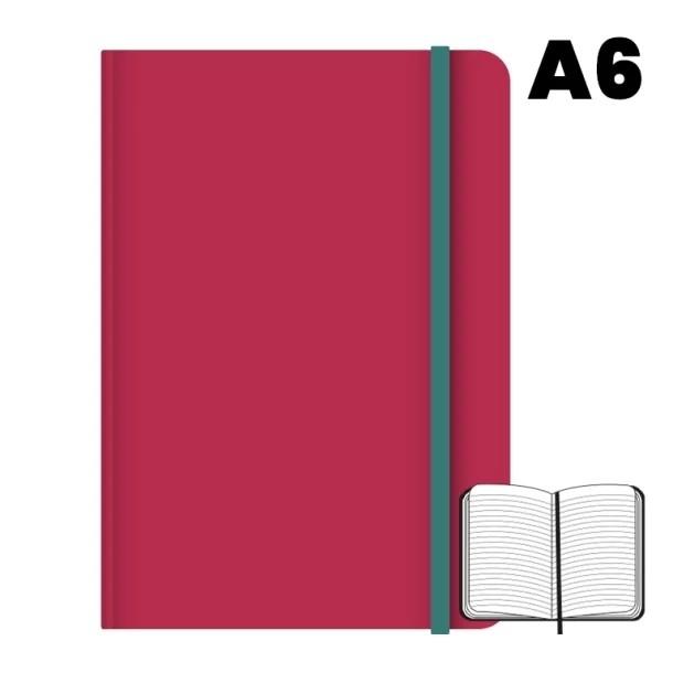 Campus University Libreta Cosida A6 Rayado Rojo