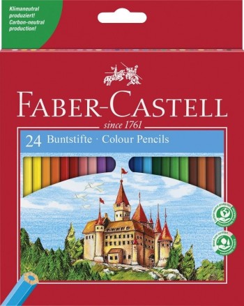 Lápiz color hexagonal 24 un. surtidas Faber Castell *