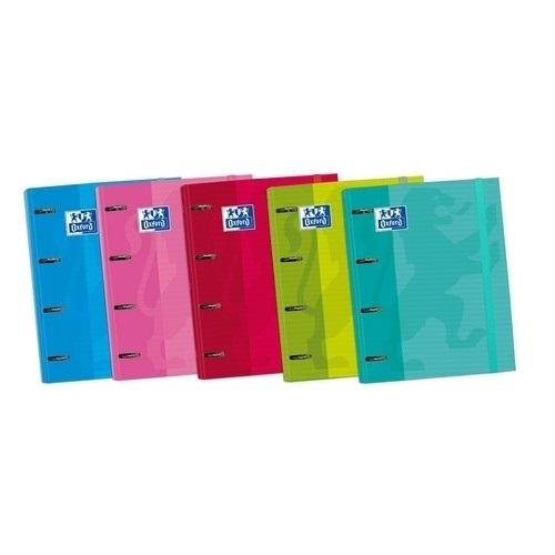 Oxford Classic Europeanbinder Carpebloc 4 anillas + Recambio 100 Hojas Colores Vivos Surtidos