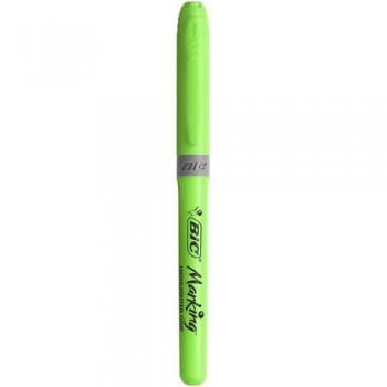 Marcador fluorescente punta biselada 1,6-3,4mm. Highlighter Grip verde Bic ESENCIALES