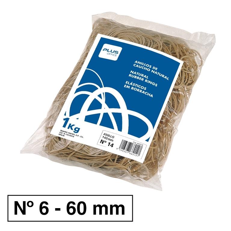 Plus Gomas Elasticas N 6 60Mm Bolsa 1Kg