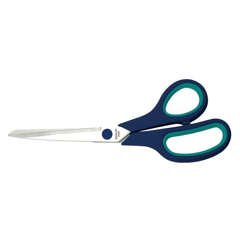 Plus Office Tijera Oficina Luxe Inox 215 mm Azul