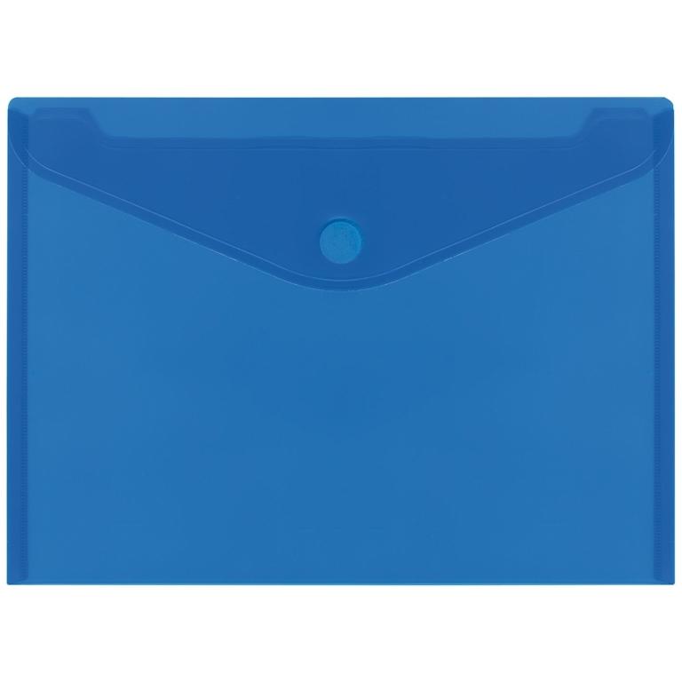 Plus Office Sobre Plástico A4+ Cierre Velcro Apaisado Azul