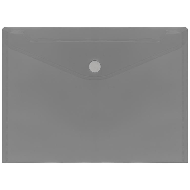 Plus Office Sobre Plástico A4+ Cierre Velcro Apaisado Gris