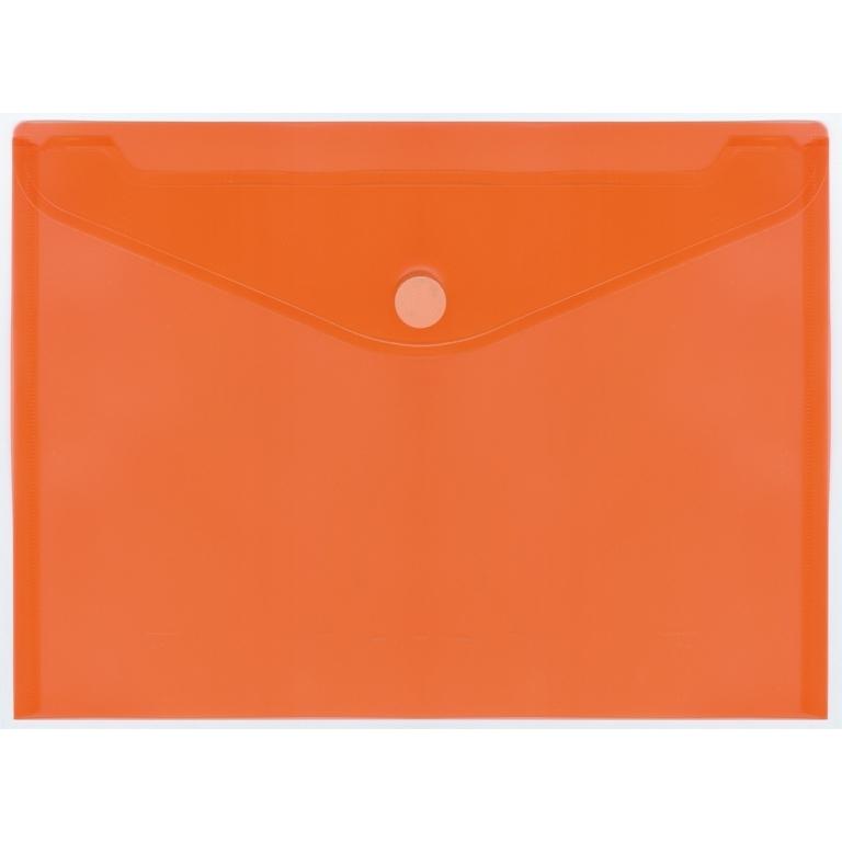 Plus Office Sobre Plástico A4+ Cierre Velcro Apaisado Naranja