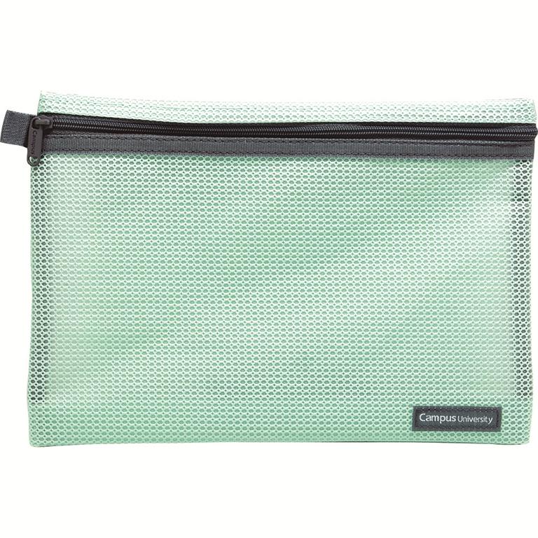 Bolsa Multiuso A5 C/Cremallera Verde Plus