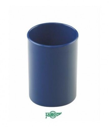 Cubilete  plástico  opaco azul  78mm 10cm alto Faibo ESENCIALES