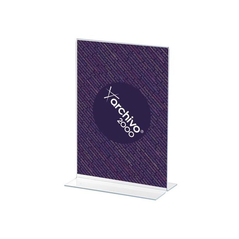 Archivo 2000 Expositor Sobremesa A3 Vertical Forma T Transparente