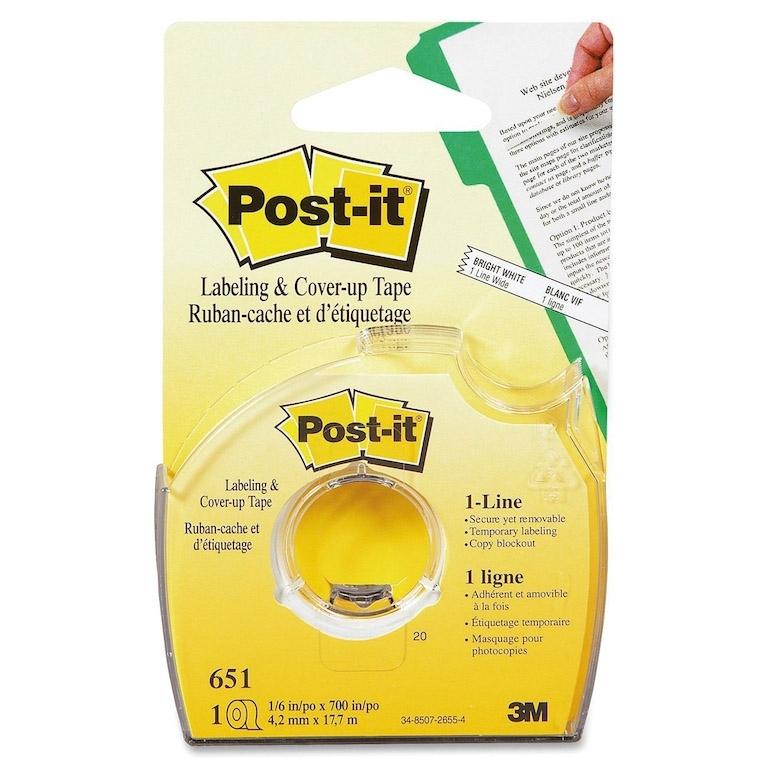 3M Post-it Cinta Adhesiva Etiquetaje 8,4mmx17,7m