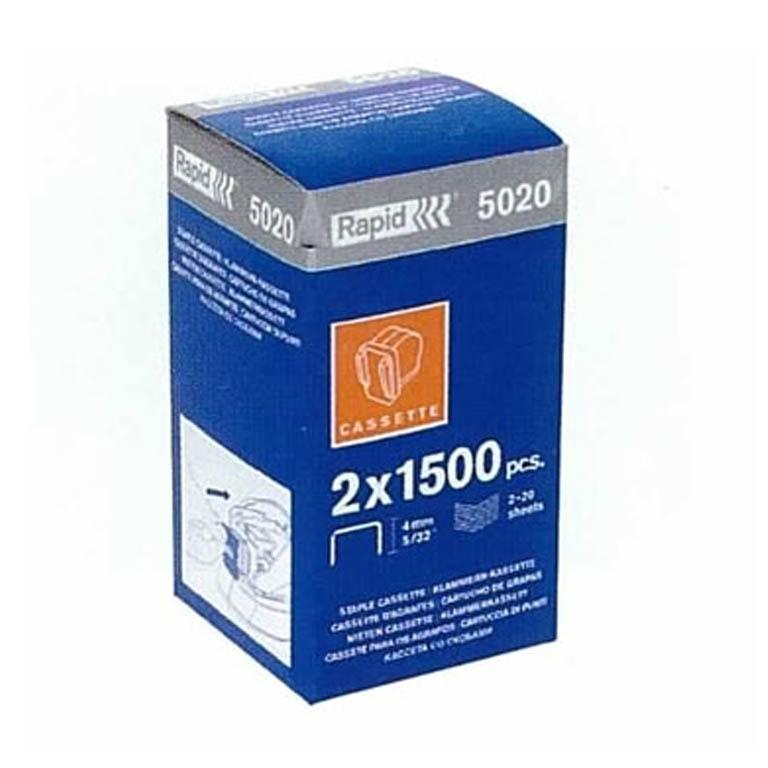 Rapid 5020E/5025E Cassete Grapas 2x1500 ud.