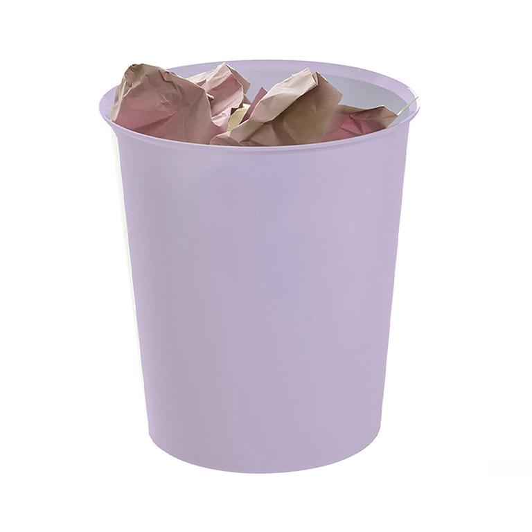 Archivo 2000 Ecogreen Papelera Plástico 18 Litros Sostenible Malva Pastel