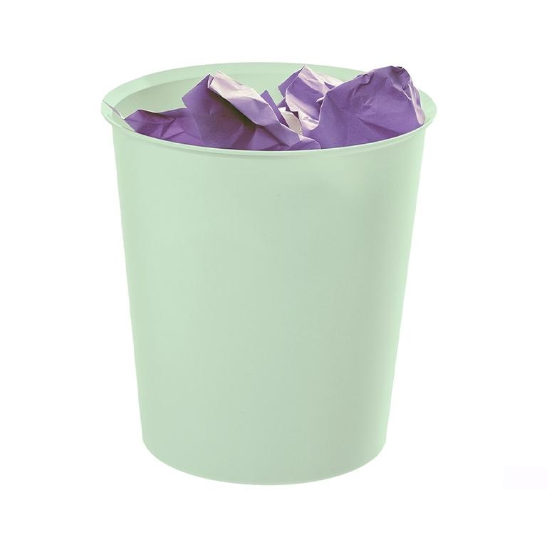 Archivo 2000 Ecogreen Papelera Plástico 18 Litros Sostenible Verde Pastel