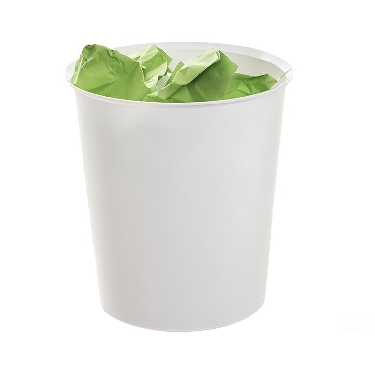 Archivo 2000 Ecogreen Papelera Plástico 18 Litros Sostenible Blanco