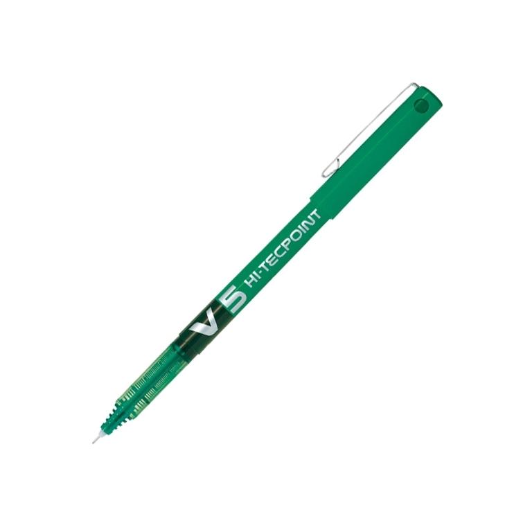 Pilot Hi-Tecpoint V5 Bolígrafo Tinta Líquida 0,5mm Verde