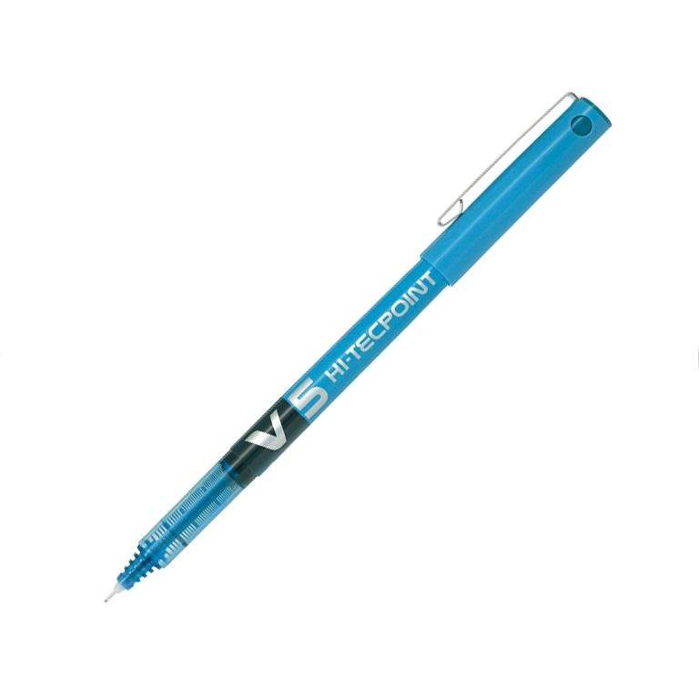 Pilot Hi-Tecpoint V5 Bolígrafo Tinta Líquida 0,5mm Azul Celeste