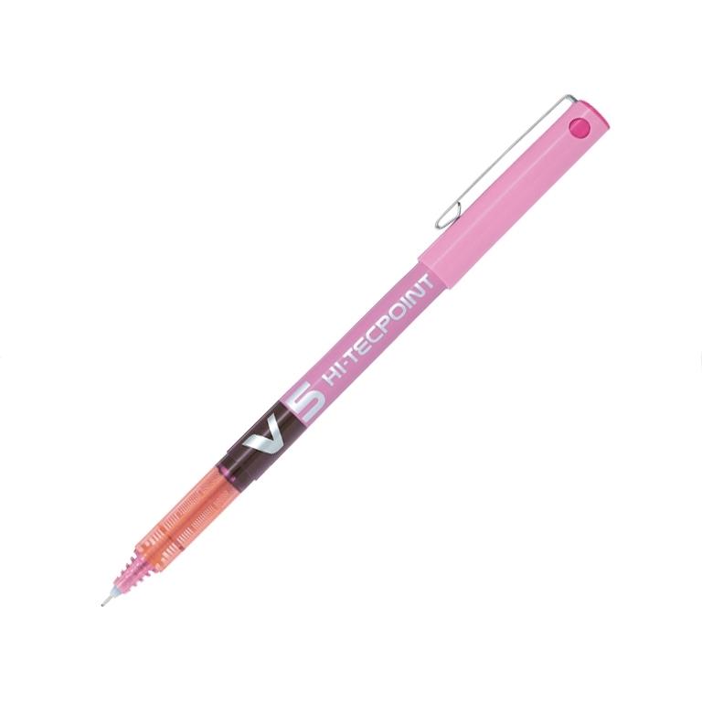 Pilot Hi-Tecpoint V5 Bolígrafo Tinta Líquida 0,5mm Rosa