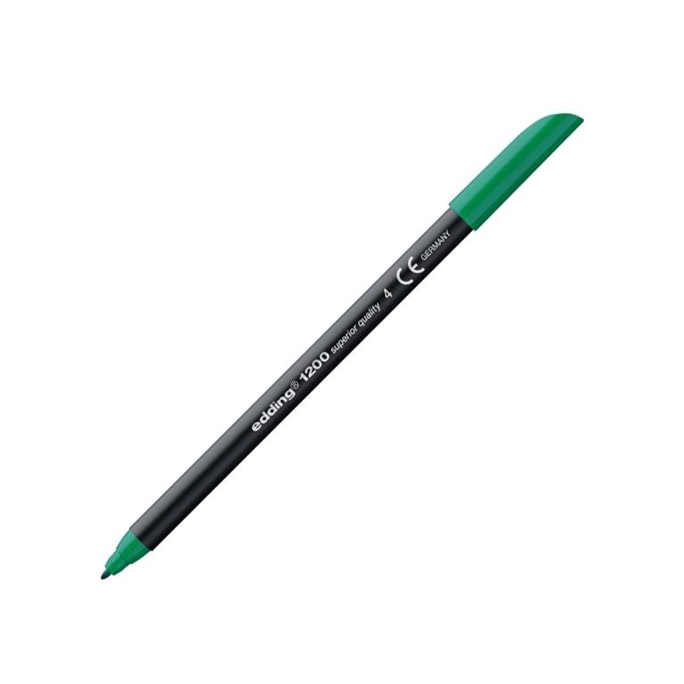 Edding 1200 Rotulador Punta Fibra Redonda 1 mm. Verde