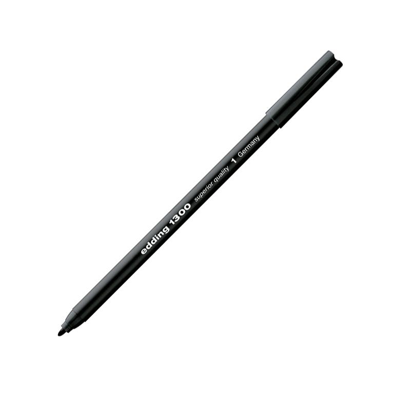 Edding 1300 Rotulador Punta Fibra Redonda 2 mm. Negro