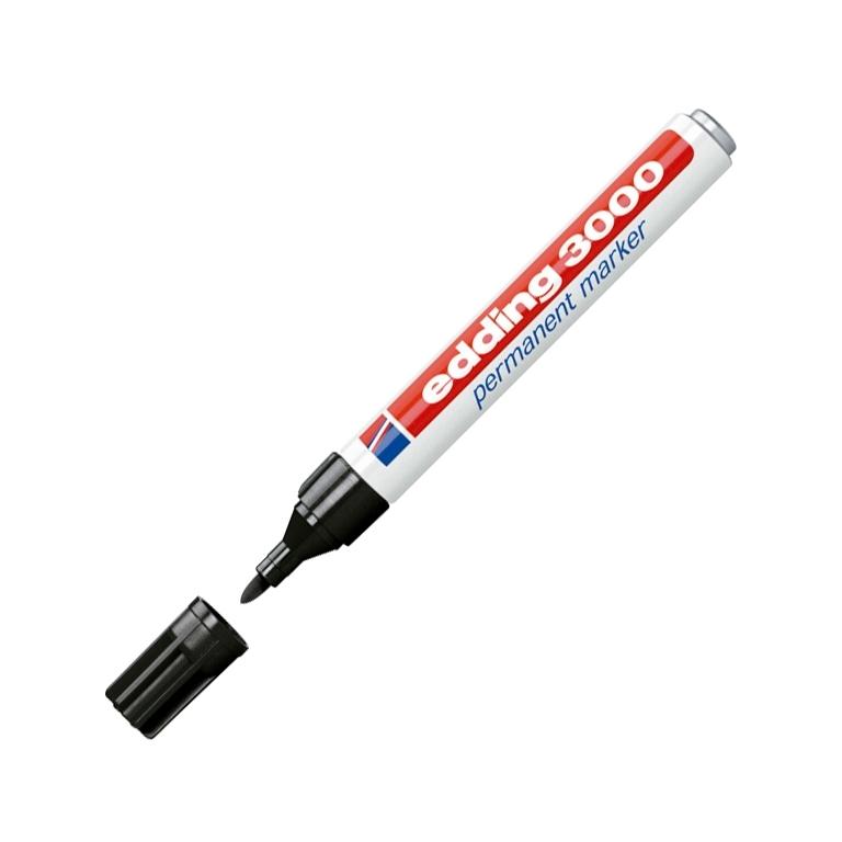 Edding 3000 Marcador Permanente Punta Redonda 1,5-3 mm Negro