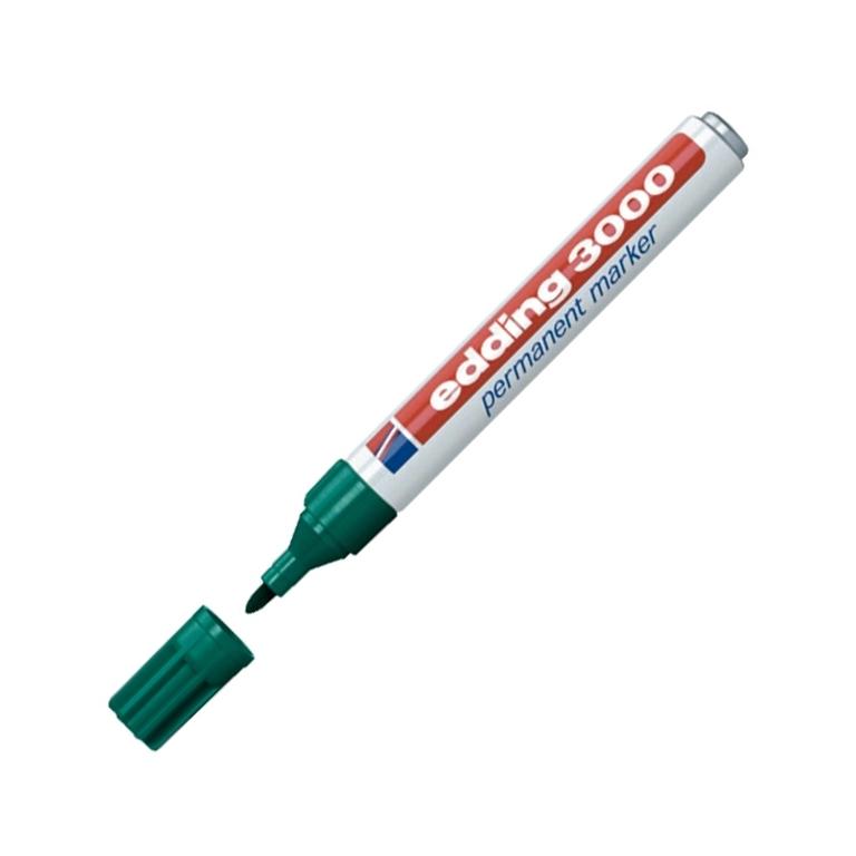 Edding 3000 Marcador Permanente Punta Redonda 1,5-3 mm Verde