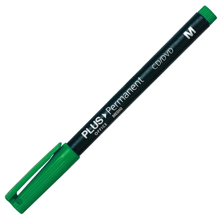 Plus Office Marcador Permanente Medio 1 mm Verde