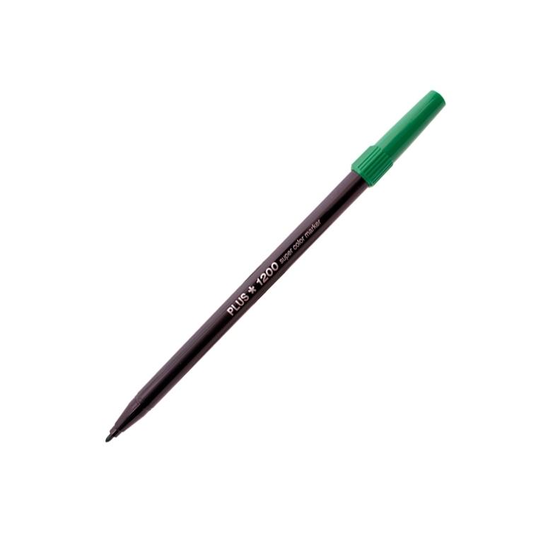 Plus Office 1200 Marcador Punta Fibra 1 mm Verde