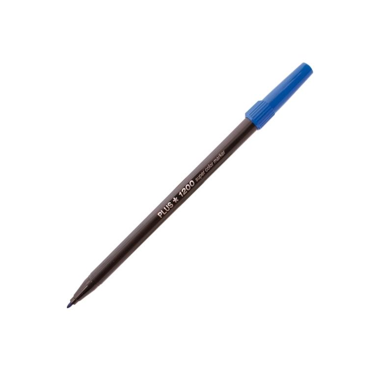 Plus Office 1200 Marcador Punta Fibra 1 mm Azul