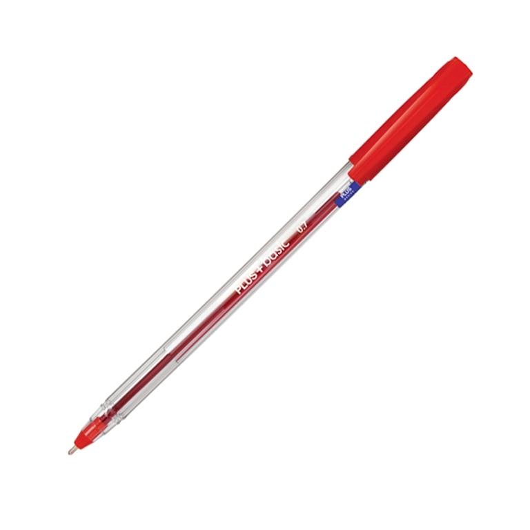 Plus Office Basic Bolígrafo Tinta Fluida 0,7mm Rojo