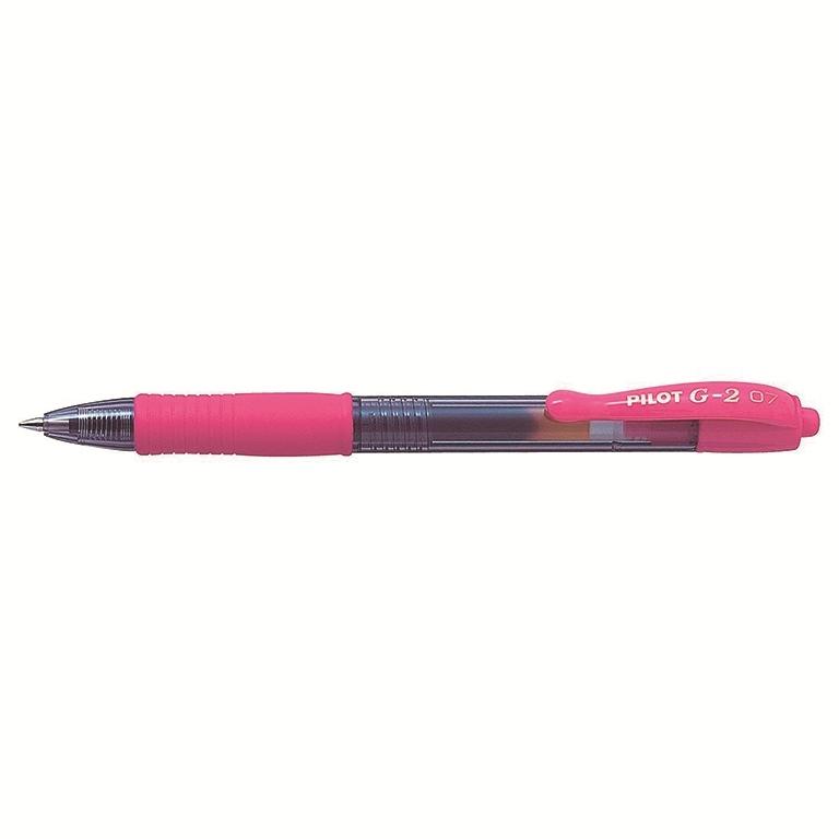 Pilot G-2 Bolígrafo Gel Retráctil 0,7mm Rosa Pastel