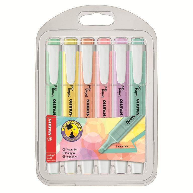 Stabilo Swing Cool Pastel Blister 6 Subrayadores