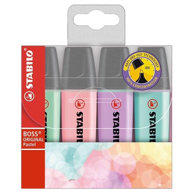 Stabilo Boss Original Pastel Blister 4 Subrayadores