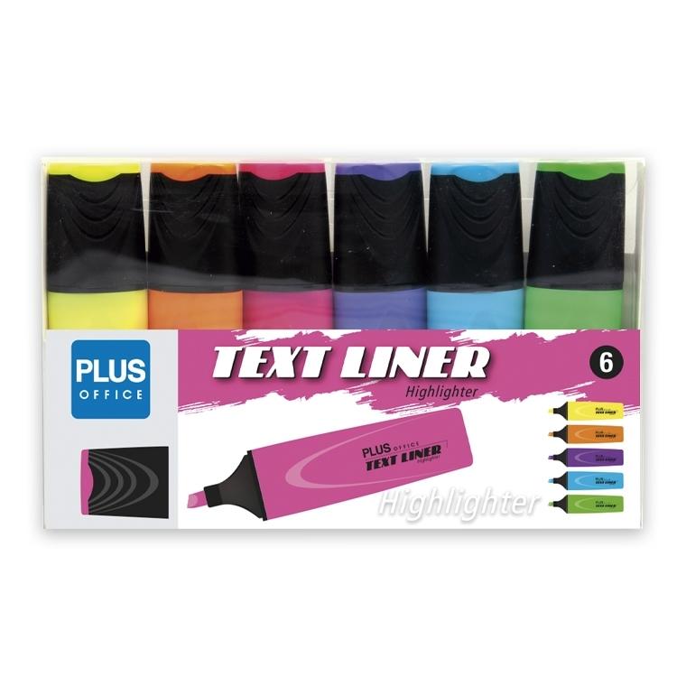 Plus Office Textliner 3.2 Blister 6 Subrayadores Neón