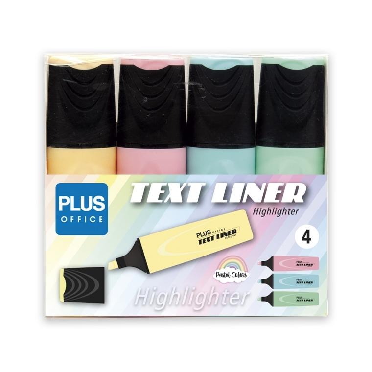 Plus Office Textliner 3.2 Blister 4 Subrayadores Pastel