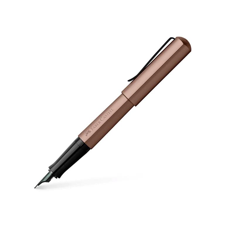 Faber Castell Pluma Estilográfica Hexo Bronce F