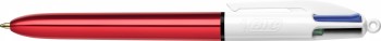 Bolígrafo multifunción 4 colores punta 1 mm. Rojo Shine Bic *