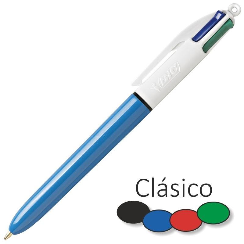 Bic 4 Colours Clásico Bolígrafo 4 Colores Retráctil Punta 1mm Surtido