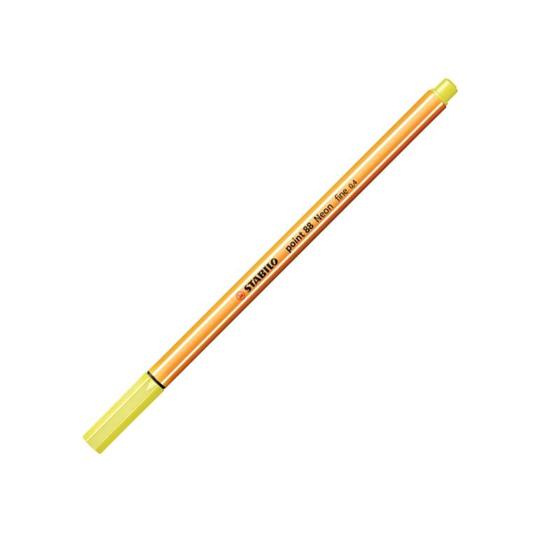 Stabilo Point 88 Rotulador Punta Fina 0,4Mm Amarillo Neón