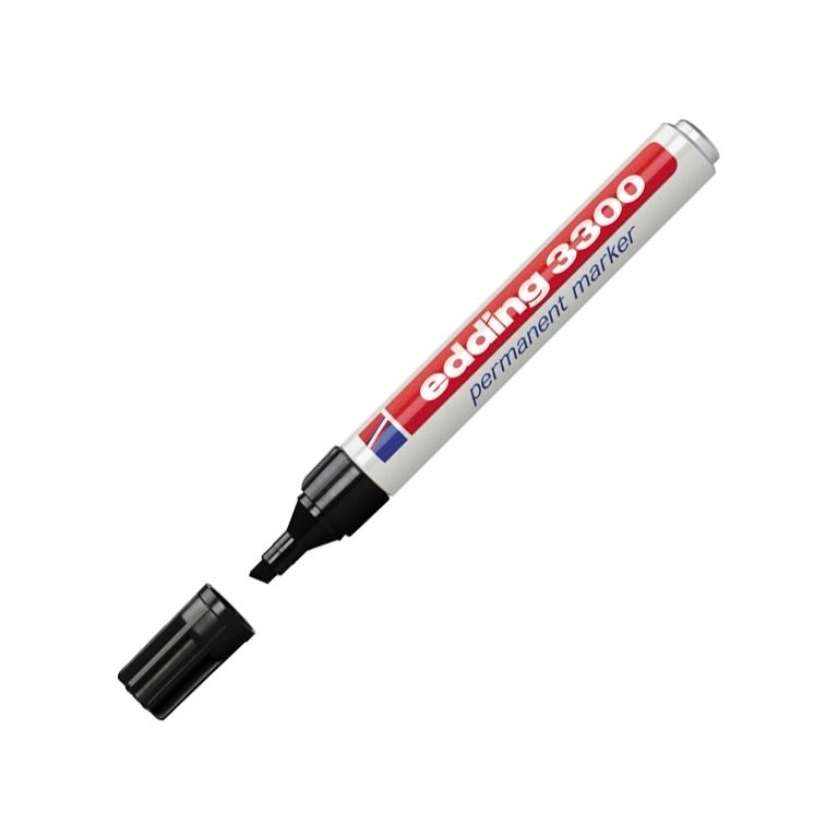 Edding 3300 Marcador Permanente Punta Biselada 1-5 mm Negro