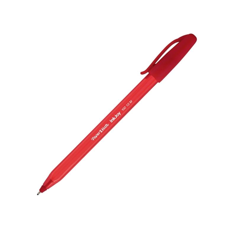 Paper Mate InkJoy 100 CAP Bolígrafo Tinta Baja Viscosidad 0,4mm Rojo