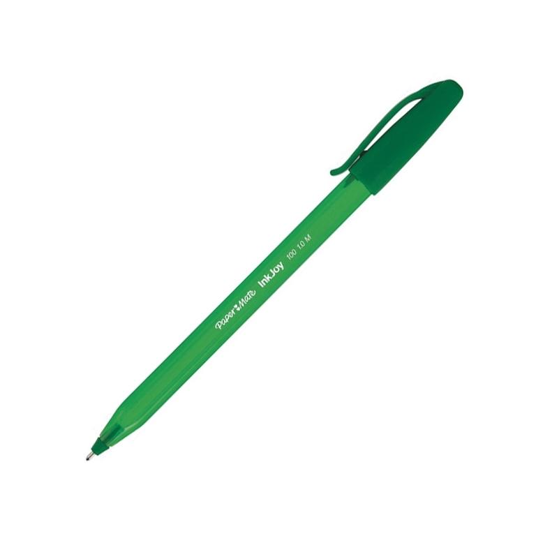 Paper Mate InkJoy 100 CAP Bolígrafo Tinta Baja Viscosidad 0,4mm Verde