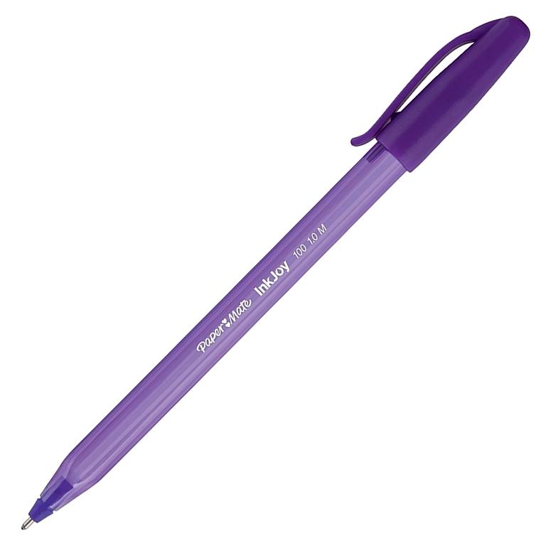 Paper Mate InkJoy 100 CAP Bolígrafo Tinta Baja Viscosidad 0,4mm Morado